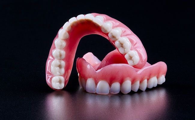 دندان پروتز متحرک پارسیل (دندان مصنوعی تکه ای) آکریل دو فک ایرانی