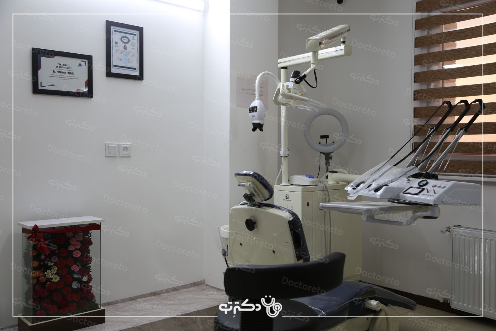پر کردن دندان یک سطحی با کامپوزیت سوئیسی دکتر فاطمه فقیهی در شیراز 5