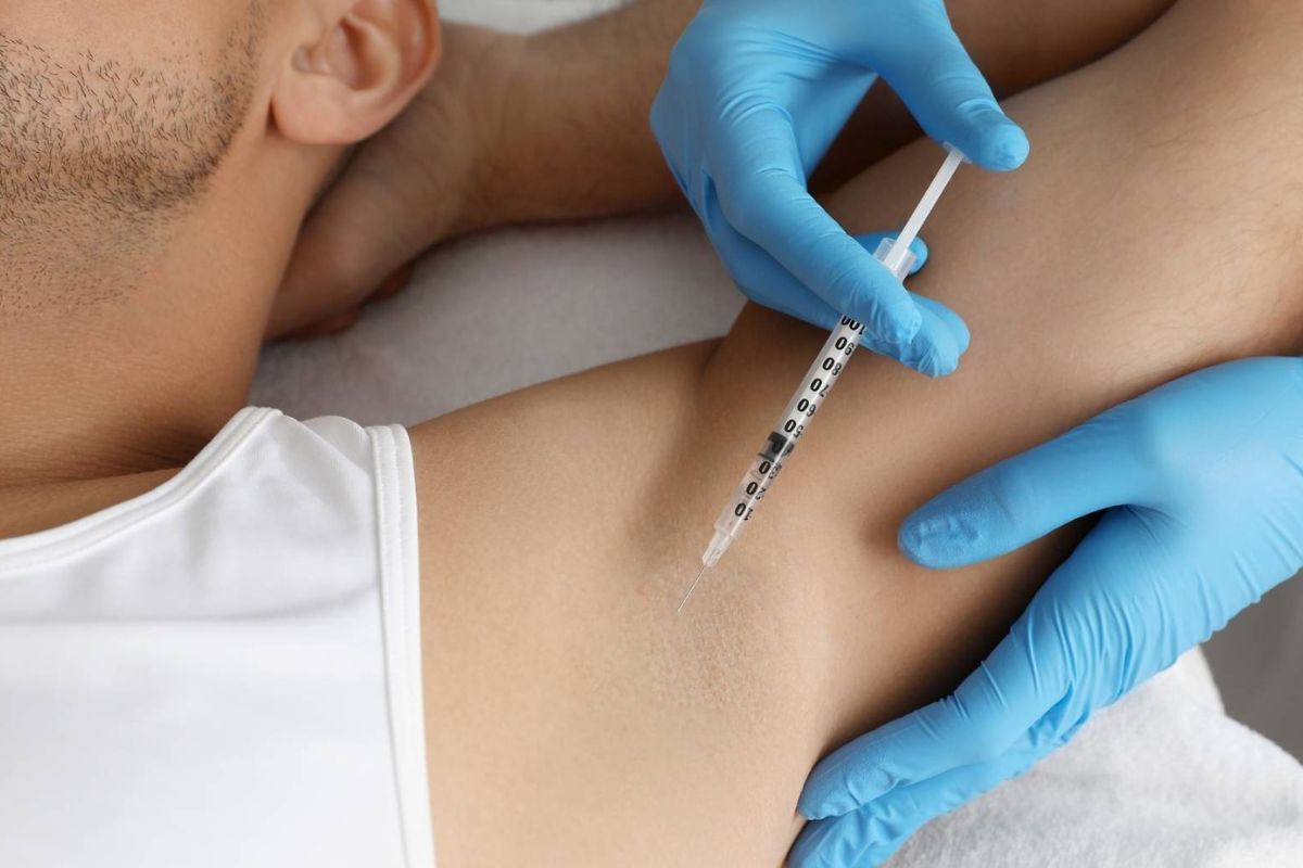 تزریق بوتاکس ضد تعریق (هایپر هیدروسیس)