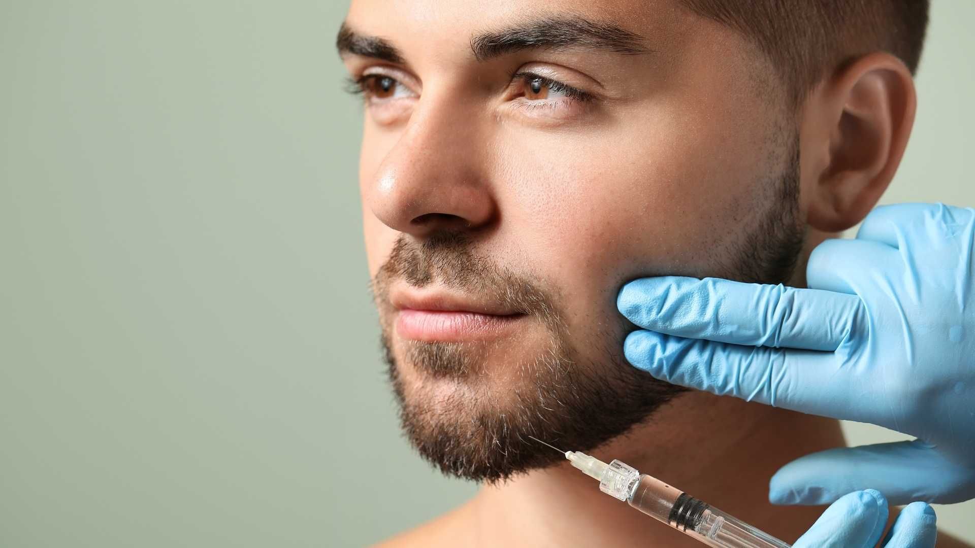 تزریق ژل زاویه فک